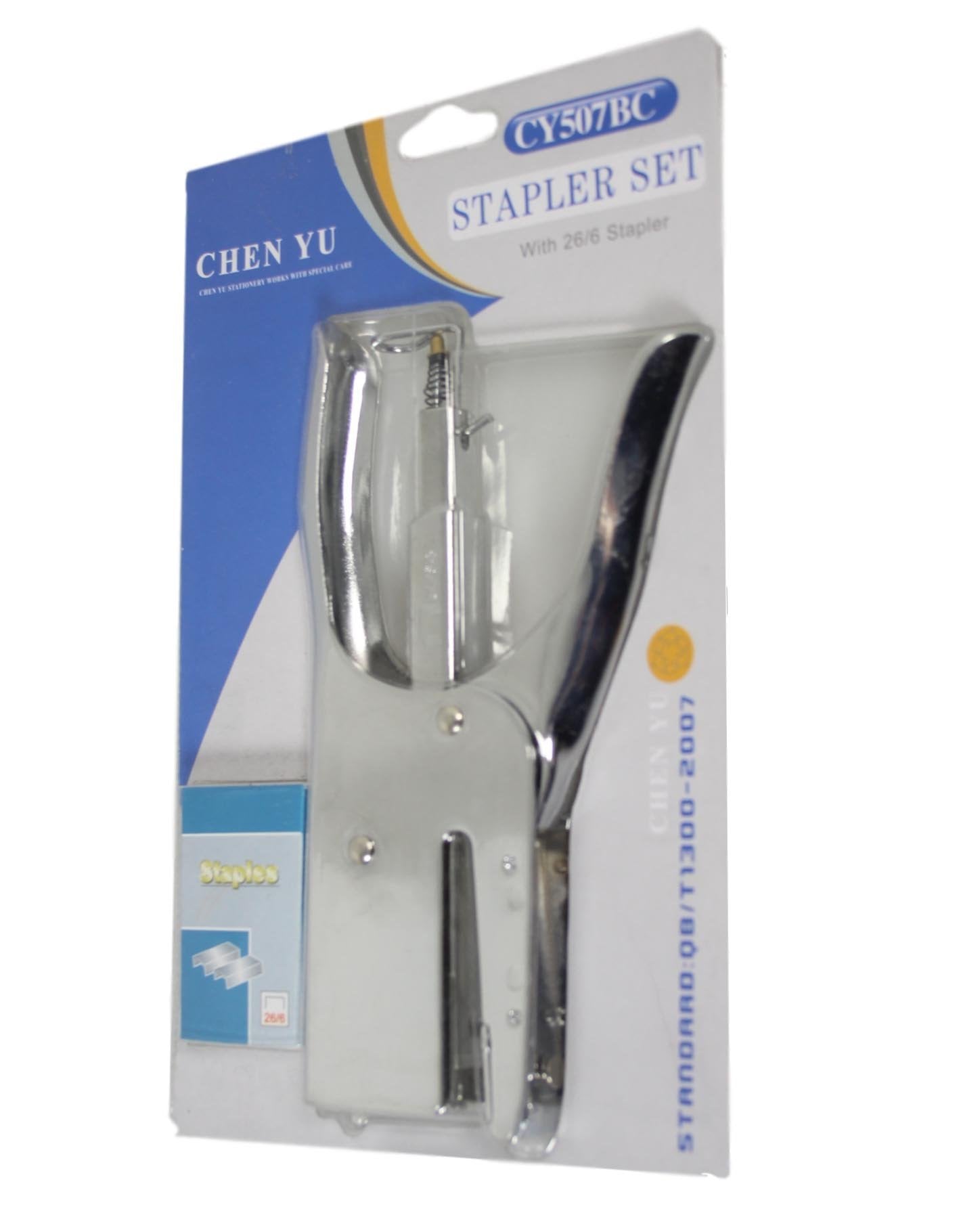 Heavy Duty Metal Stapler with 1 Pack of Staples 26/6 0495