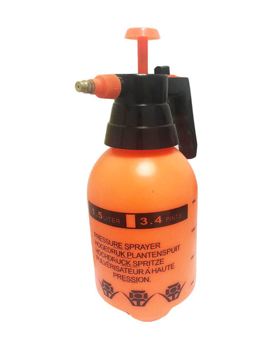 Plastic Water Pressure Outdoor Garden Plant Spray 1.5 Litre Orange 0824