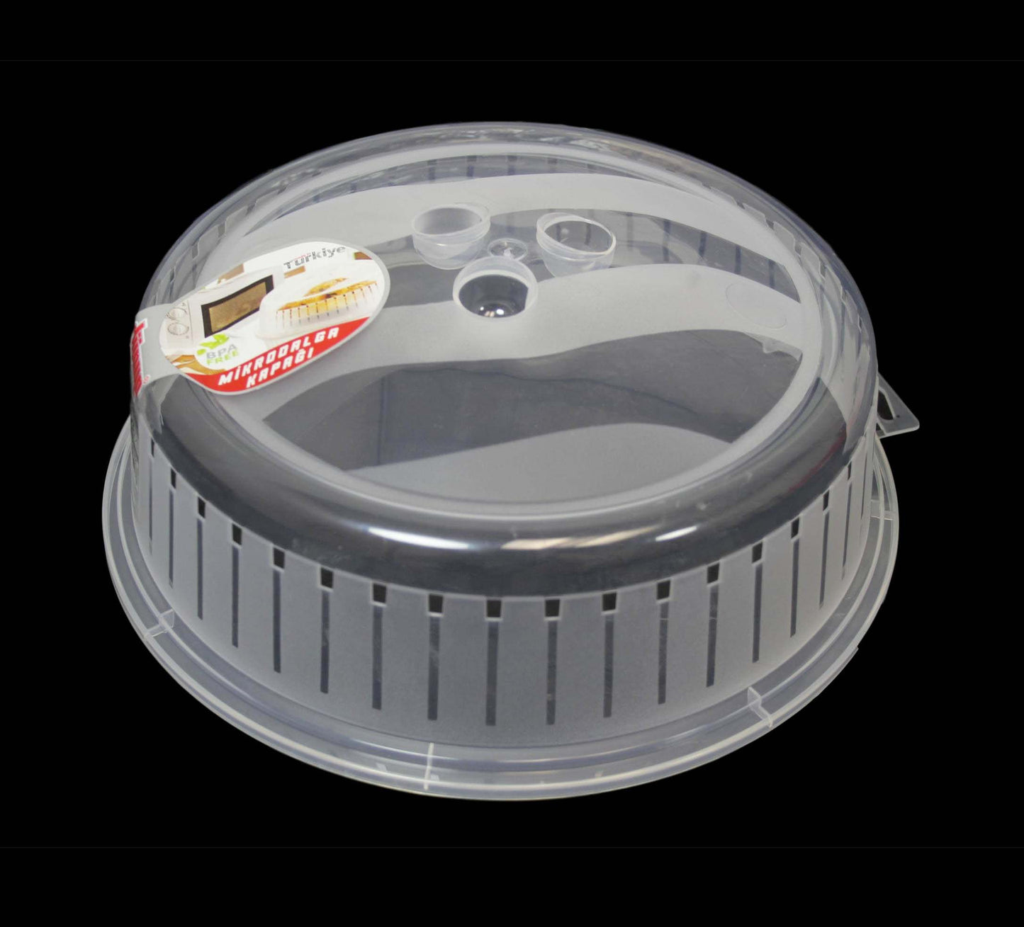 Plastic Microwave Food Plate Cover 26cm D10506