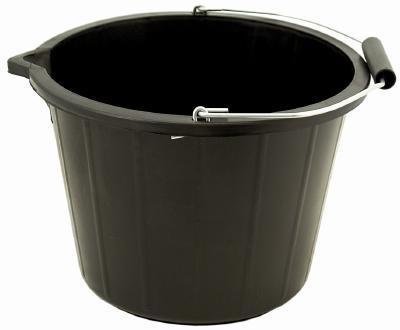 Plastic Multipurpose Bucket with Handle 32 x 26cm Black LL5015