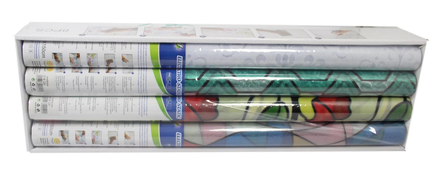 Water Resistant PVC Glass Window Door Privacy Film Sticker 45 x 150 cm Assorted Designs 2241 A