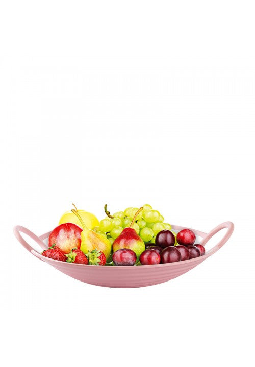 Happy Life Vera Fruit Plate with Handles Plastic Assorted Colours 2367