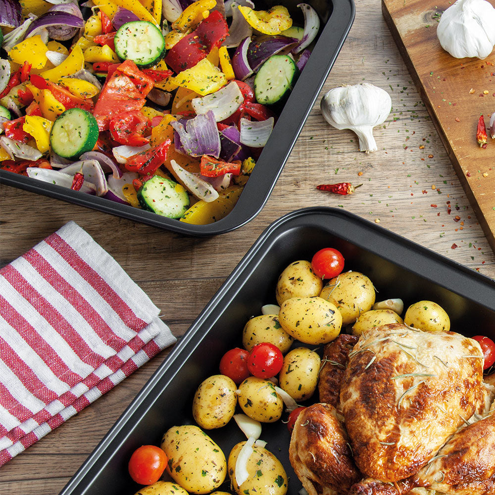 SQ Professional Oven Roasting Baking Tray Set of 3 Assorted Sizes P99179 / 3162
