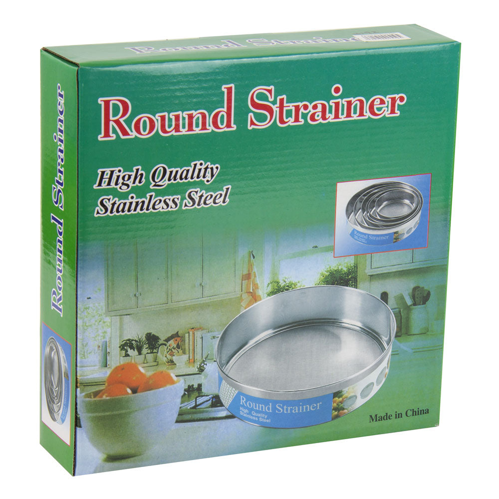 Stainless Steel Round Flour Sieve Strainer Set of 6 3192
