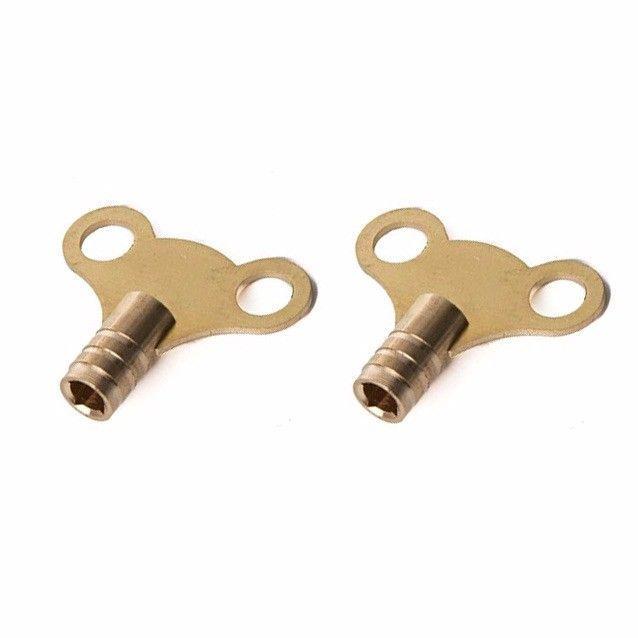 2 x Solid Brass Radiator & Utility Tool Set, For Plumbing, Bleeding, Air Pockets 0894