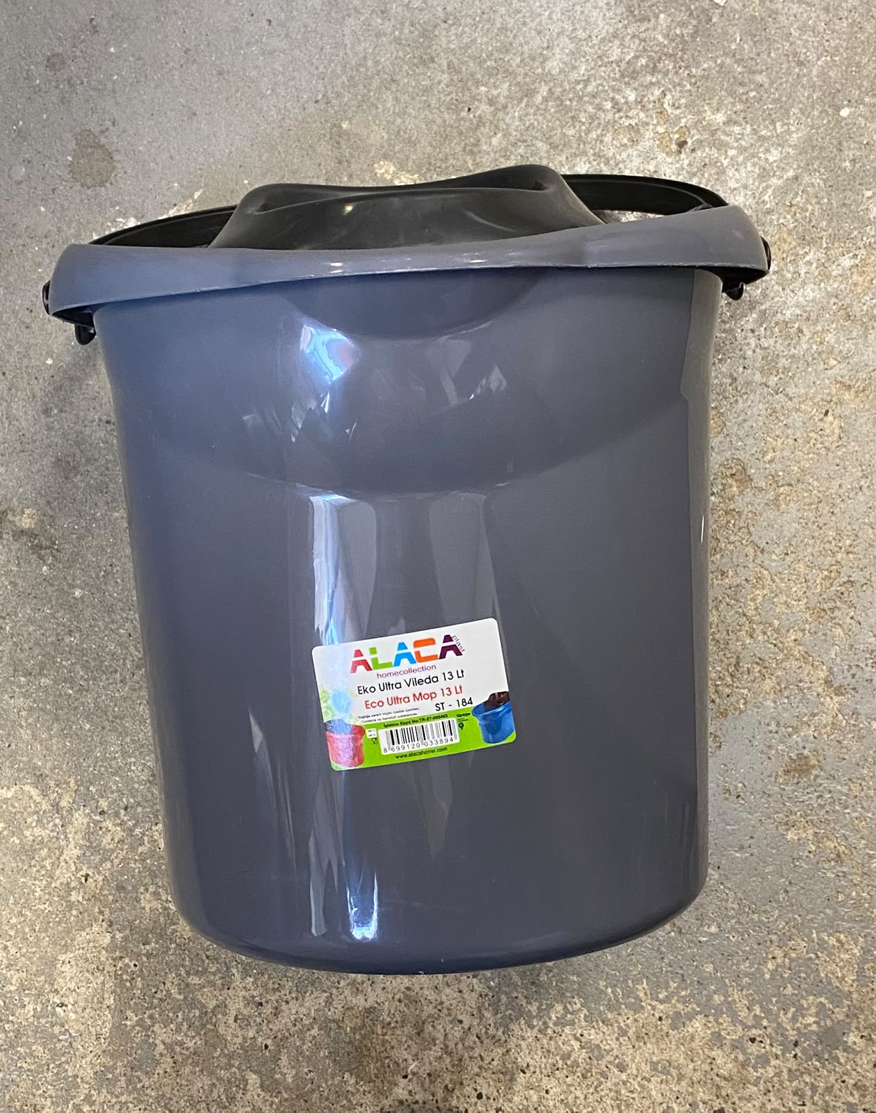 Plastic Mop Bucket 13 Litre Assorted Colours H1186
