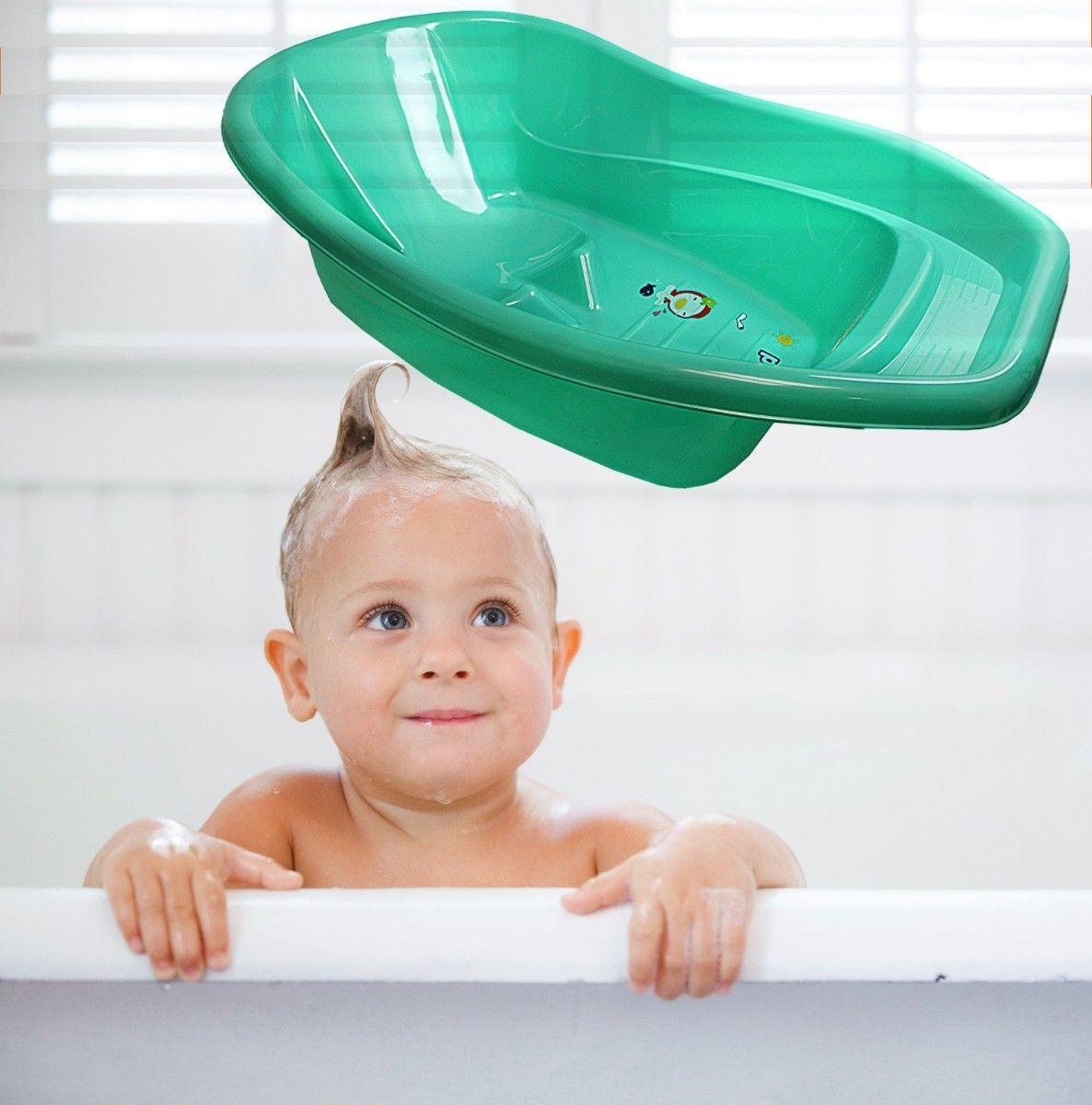 Plastic Baby Bath Ideal For Babies And Toddlers 70 x 43 cm Assorted Colours 0964 A