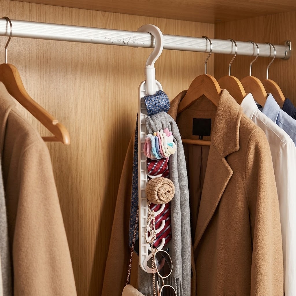 Hanger 35.5cm x 6cm, 58g – Space-Saving Vertical Clothes Organiser, SKU 8168
