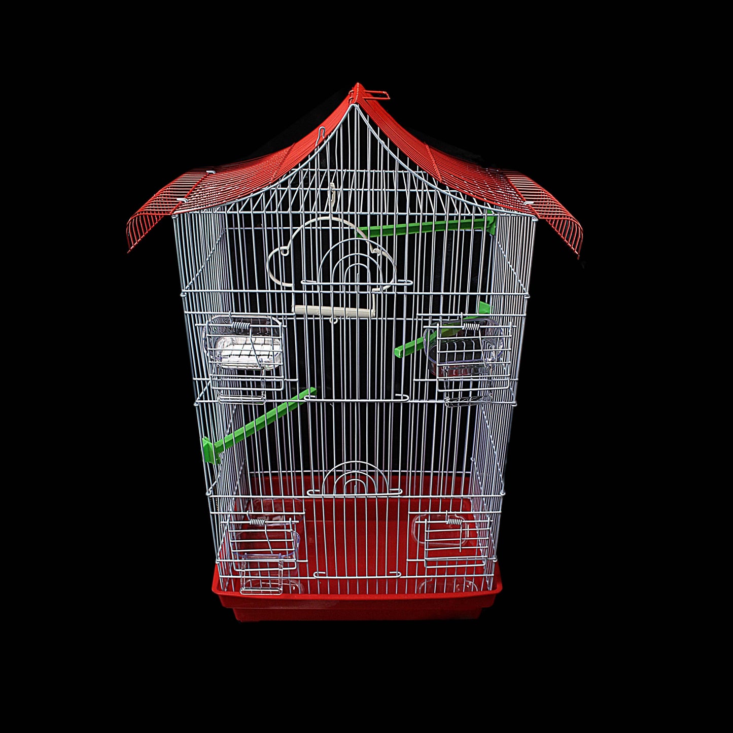 Metal Indoor Bird Parrot Pet Cage 57 x 40 x 20.5 cm Assorted Colours 0084