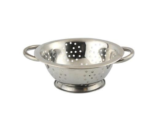 Stainless Steel Kitchen Colander 2 Handle Drainer Strainer Colander 16 CM 5139