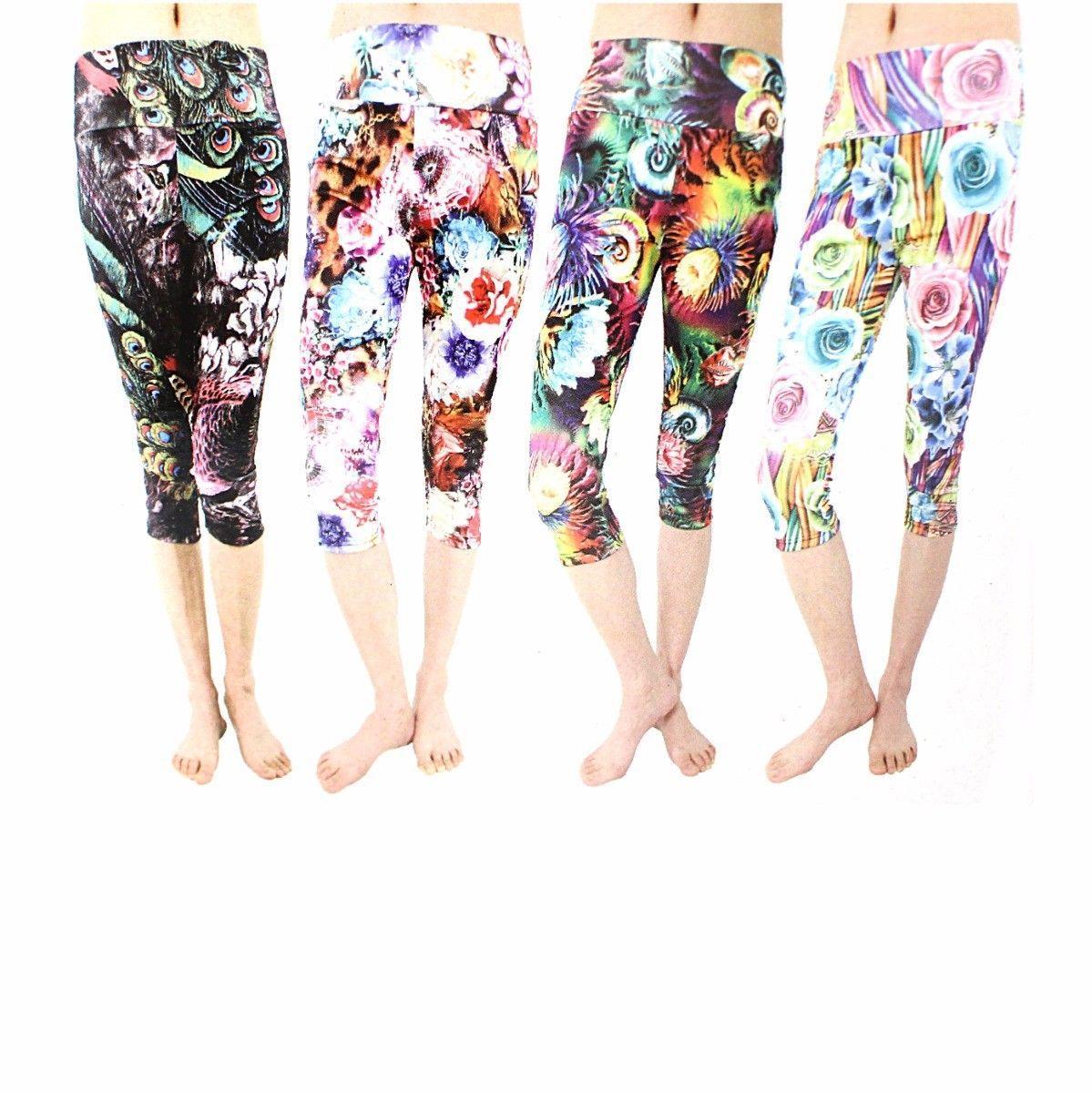 Womens Ladies Hot Shapers Printed Leggings Home Health 4526