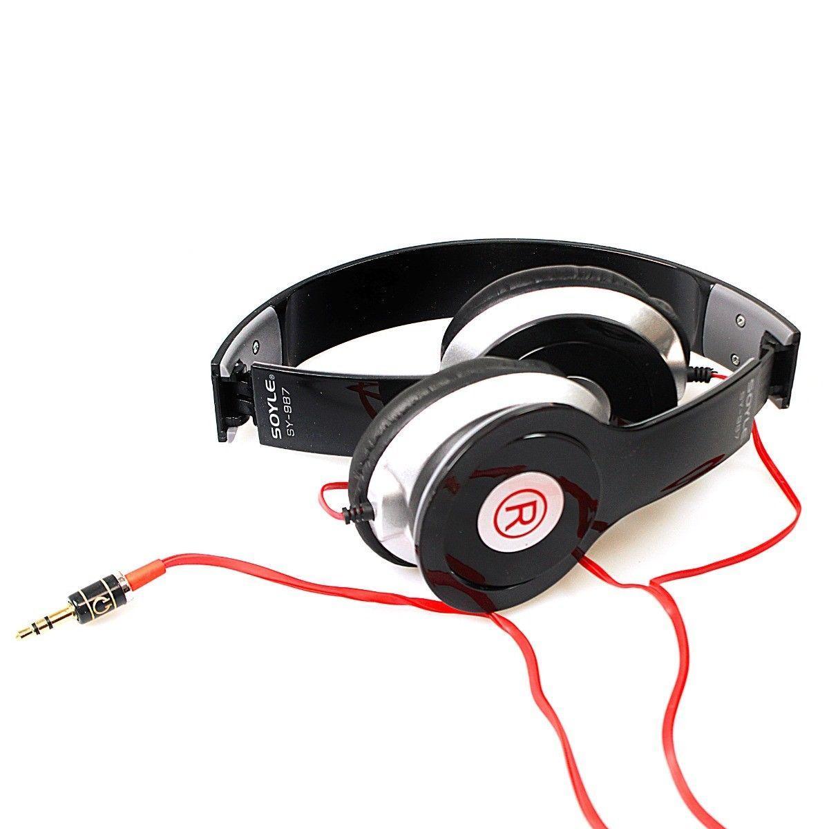Soyle SY-987 Plastic Headphones with Cable Assorted Colours 0667