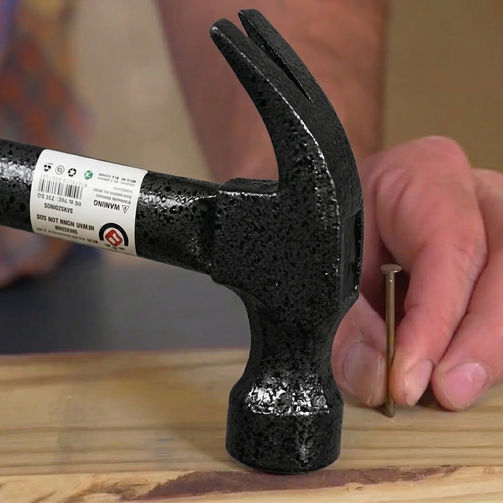 Black Steel Claw Hammer 30cm Length Professional Grade SKU 7713