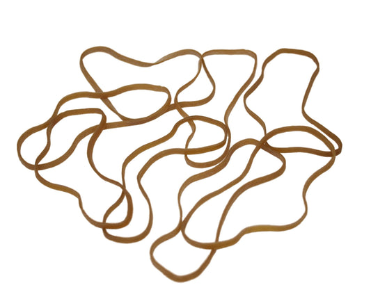 Brown Elastic Rubber Bands Large Heavy Duty Rubber Bands 50 Packs 5940