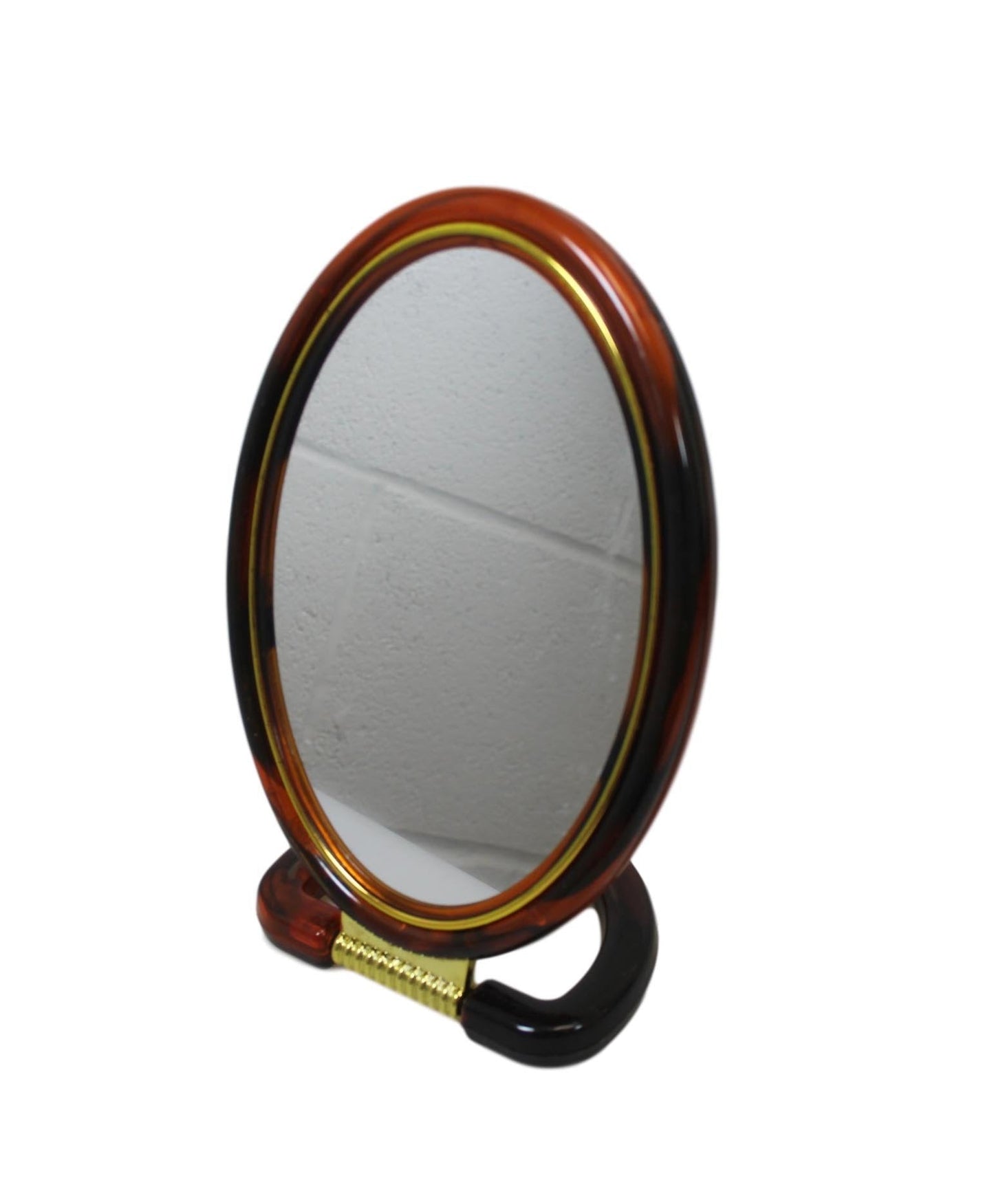 Double Sided Oval Desk Mirror with Stand 17.5cm 5950 A