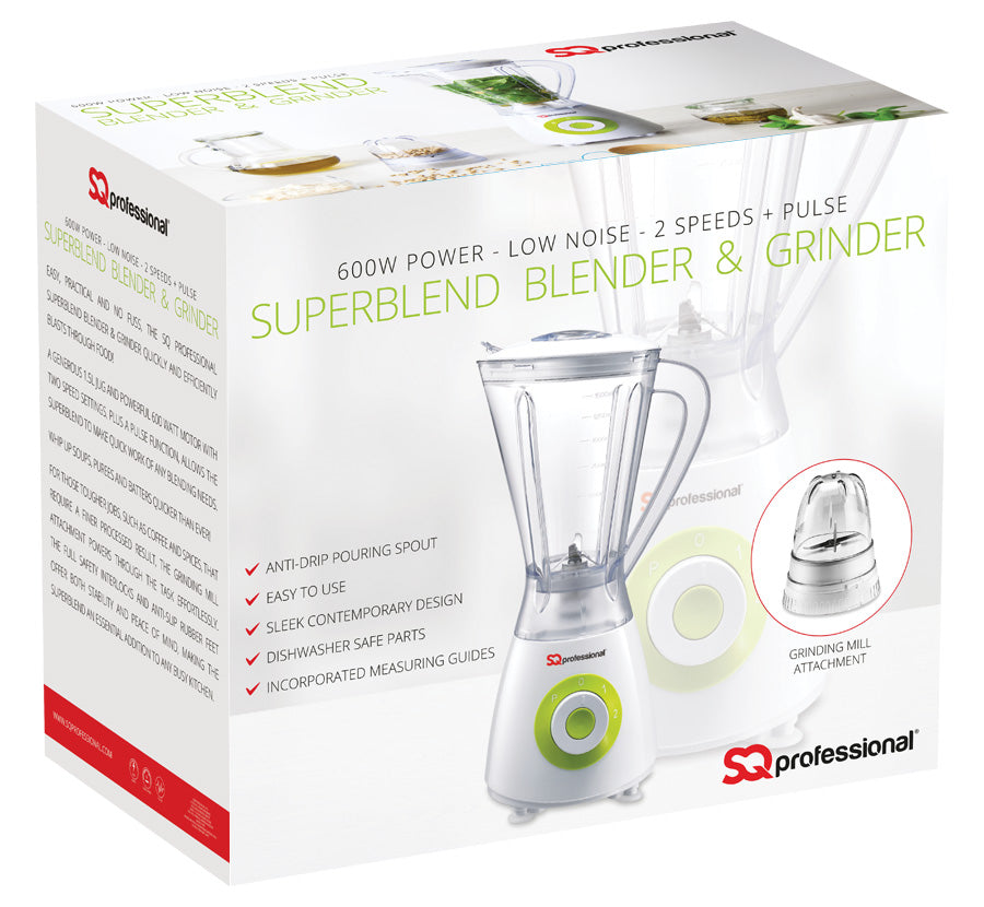 SQ Professional Blitz Blender and Grinder 600W Blue 2489