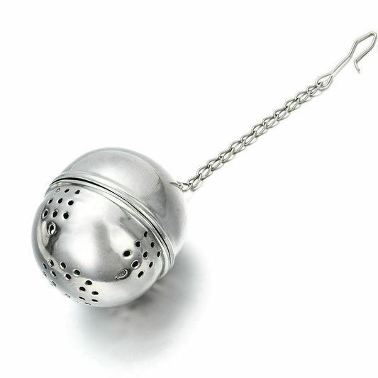 Stainless Steel Loose Leaf Herb Tea Infuser Ball with Chain 5 x 5 cm 6124