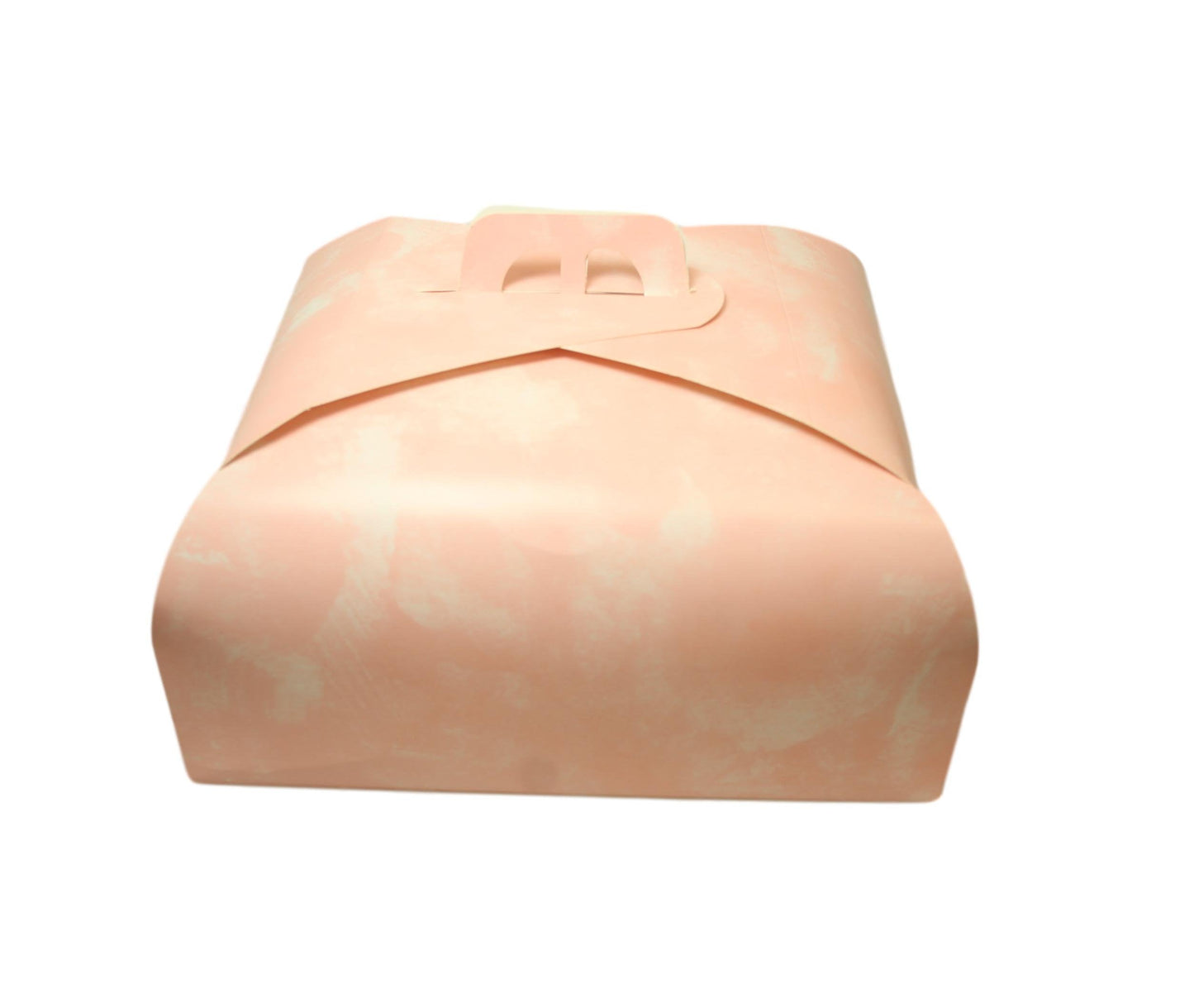 Paper Cake Box Pink/Gold Festive Square Easy Assemble Cake Box 6266