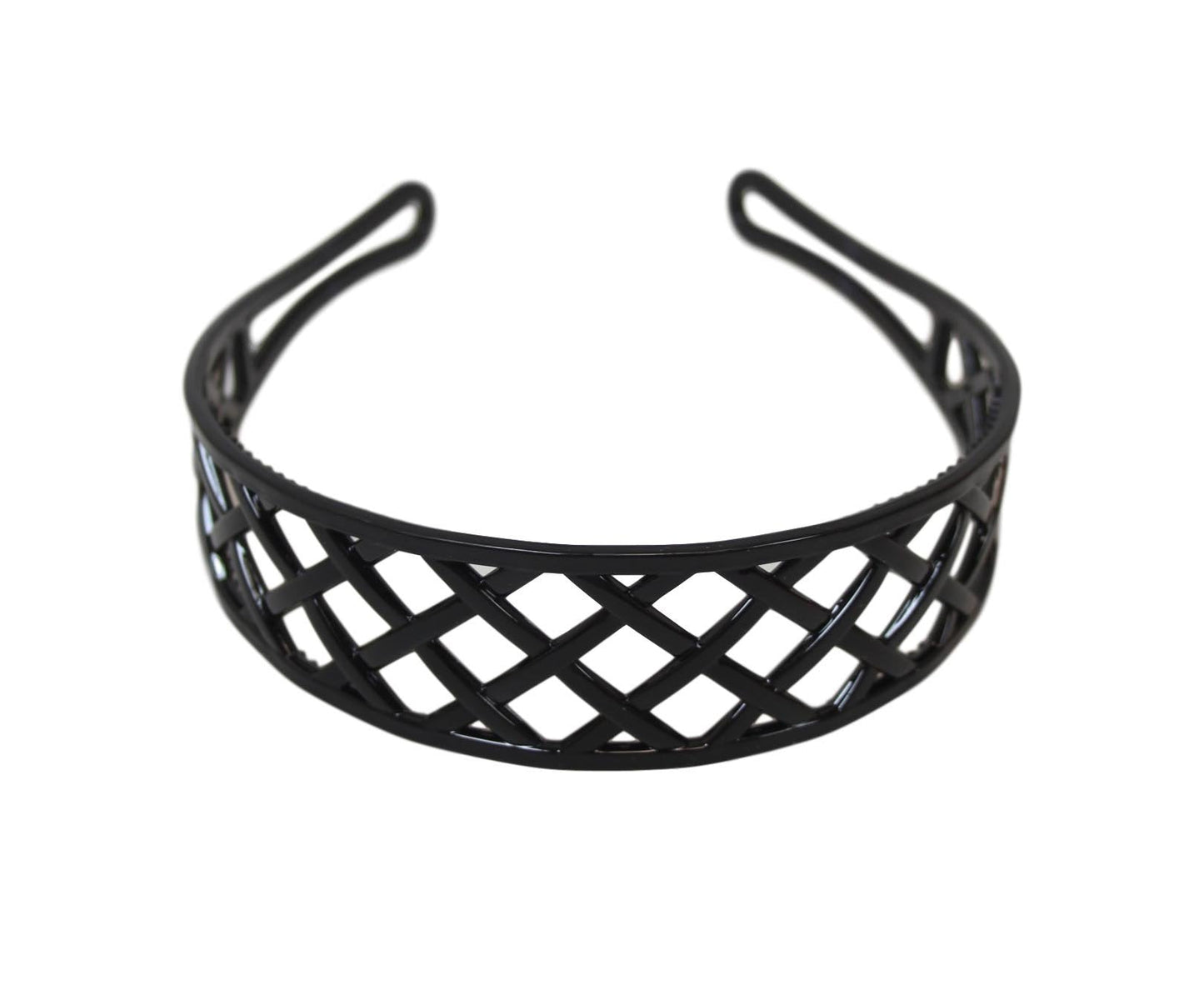 Girl's Plastic Wide Hair Head Band 3cm Assorted Colours 6497