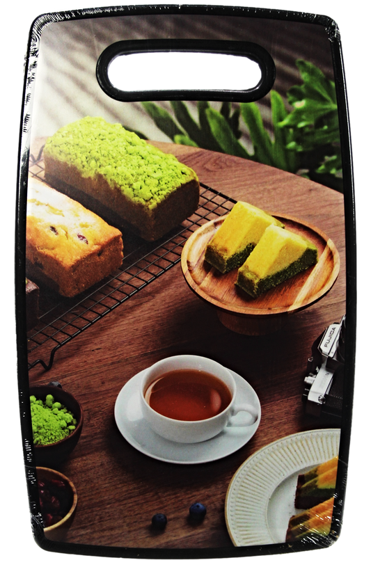 Plastic Kitchen Chopping Board with Printed Design 22.5 x 35.5 x 1.1 cm Assorted Designs 6676