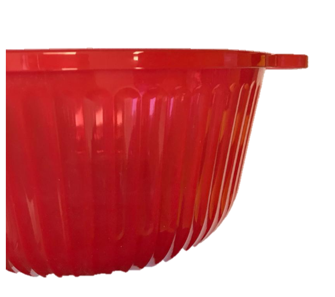 Plastic Bowl with Flat Handle 19 cm Assorted Colours 6801