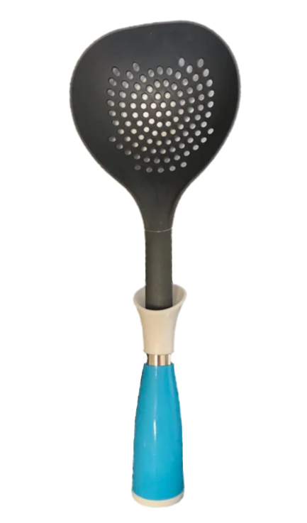 Plastic Kitchen Draining Colander Spoon 33 cm Assorted Colours 6842