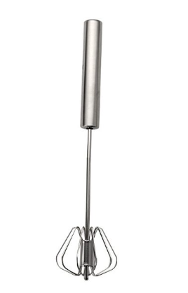 Metal Hand Press Egg Whisk Beater, 30 cm, SKU 6861