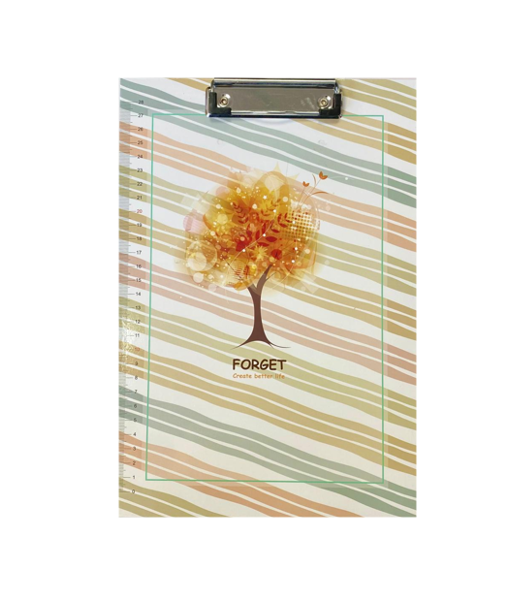 A4 Clipboard with Printed Ruler Scale Assorted Colours 6894