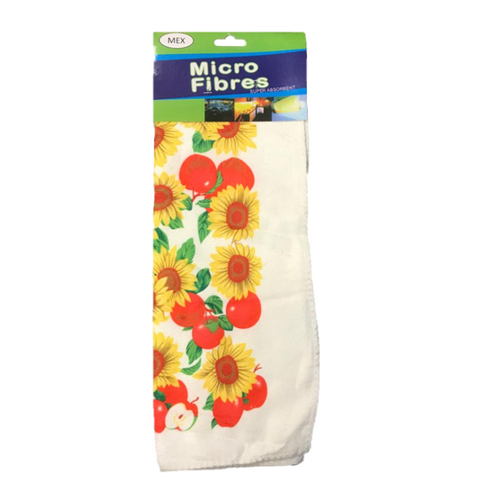 Microfibre Cleaning Cloth with Fruit Print 30 x 40 cm Assorted Designs 6981