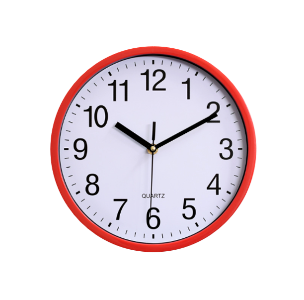 Standard Round Wall Clock 20 cm Assorted Colours 6985