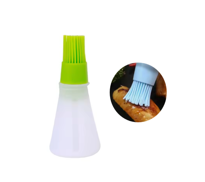Oil / Melted Butter Silicone Basting Pastry Brush Bottle 11cm Assorted Colours 7865