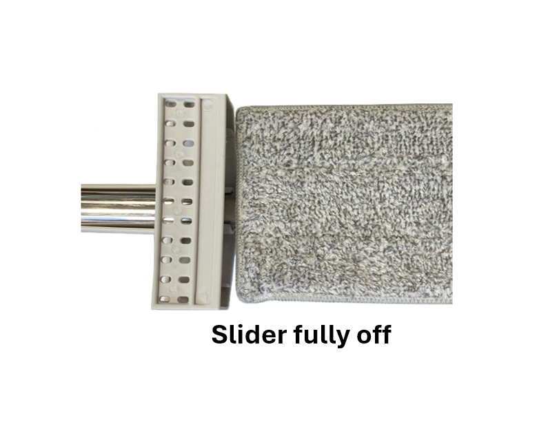 Foldable Microfibre Flat Floor Mop with Wringer Slider 130cm 7869