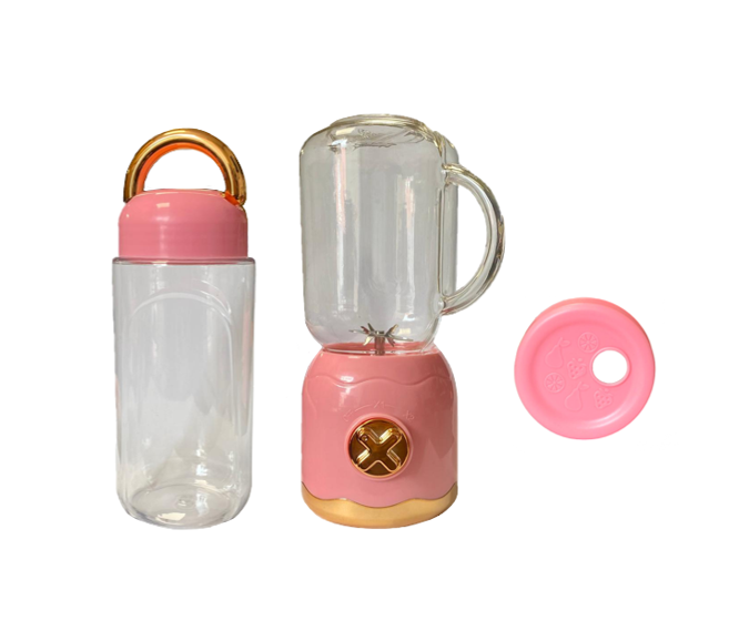 Mini Electric Plastic Retro Style Kitchen Juice Blender with Bottle 500ml Assorted Colours 7885