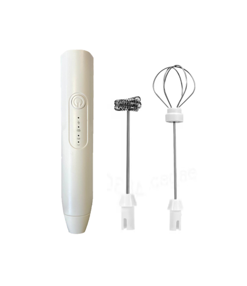 Electric Cappuccino Coffee Milk Frother Whisk USB Rechargeable 7886