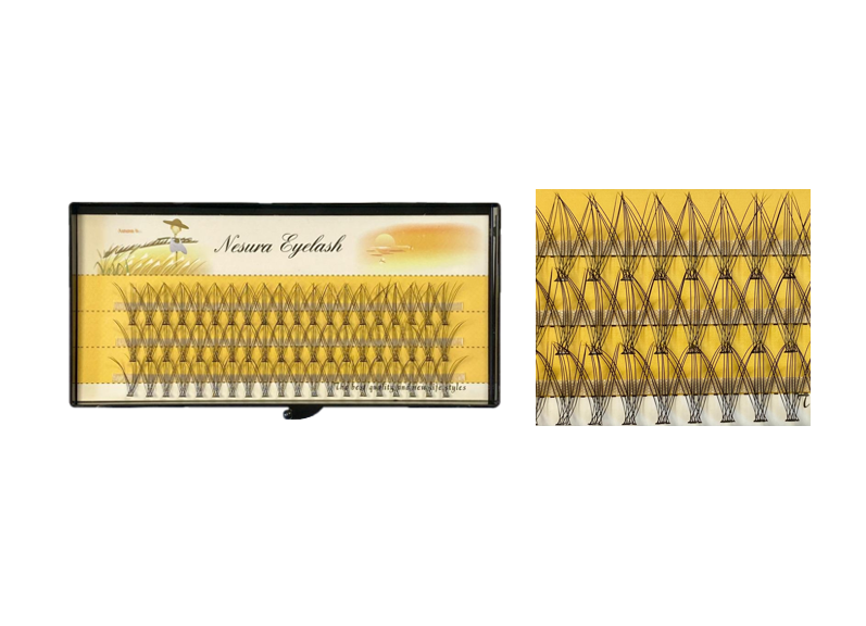 Nesura Fake False Individual 0.07 C Curl Cluster Eyelash Pieces 14mm 7924