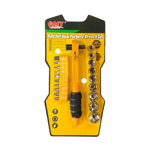 Multipurpose Ratchet Screwdriver Wrench Socket Tools Set 14cm 8035