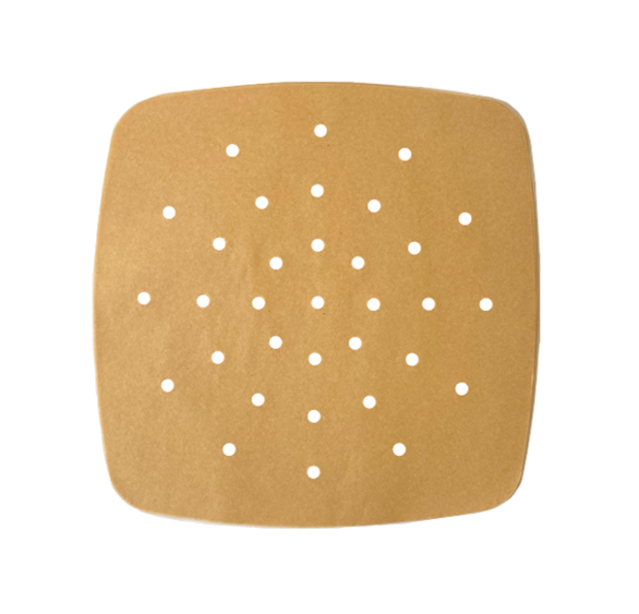 Perforated Square Non Stick Kitchen Steamer / Air Fryer Liner 230 x 230mm 50pcs Assorted Colours 8059