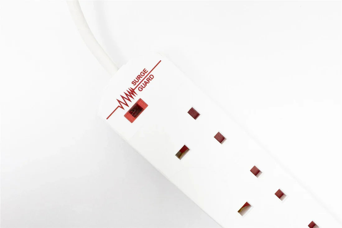 4 Gang Switched Extension Lead + Surge 2 Metre PIF2029 / EXT1028