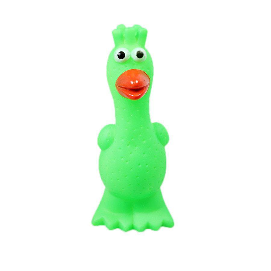 Pets Dog Toy Squeaky Chicken Bird 17cm Assorted Colours 5037