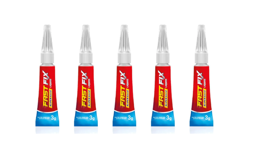 Fast Fix Super Glue Liquid 5pcs 3g FX2