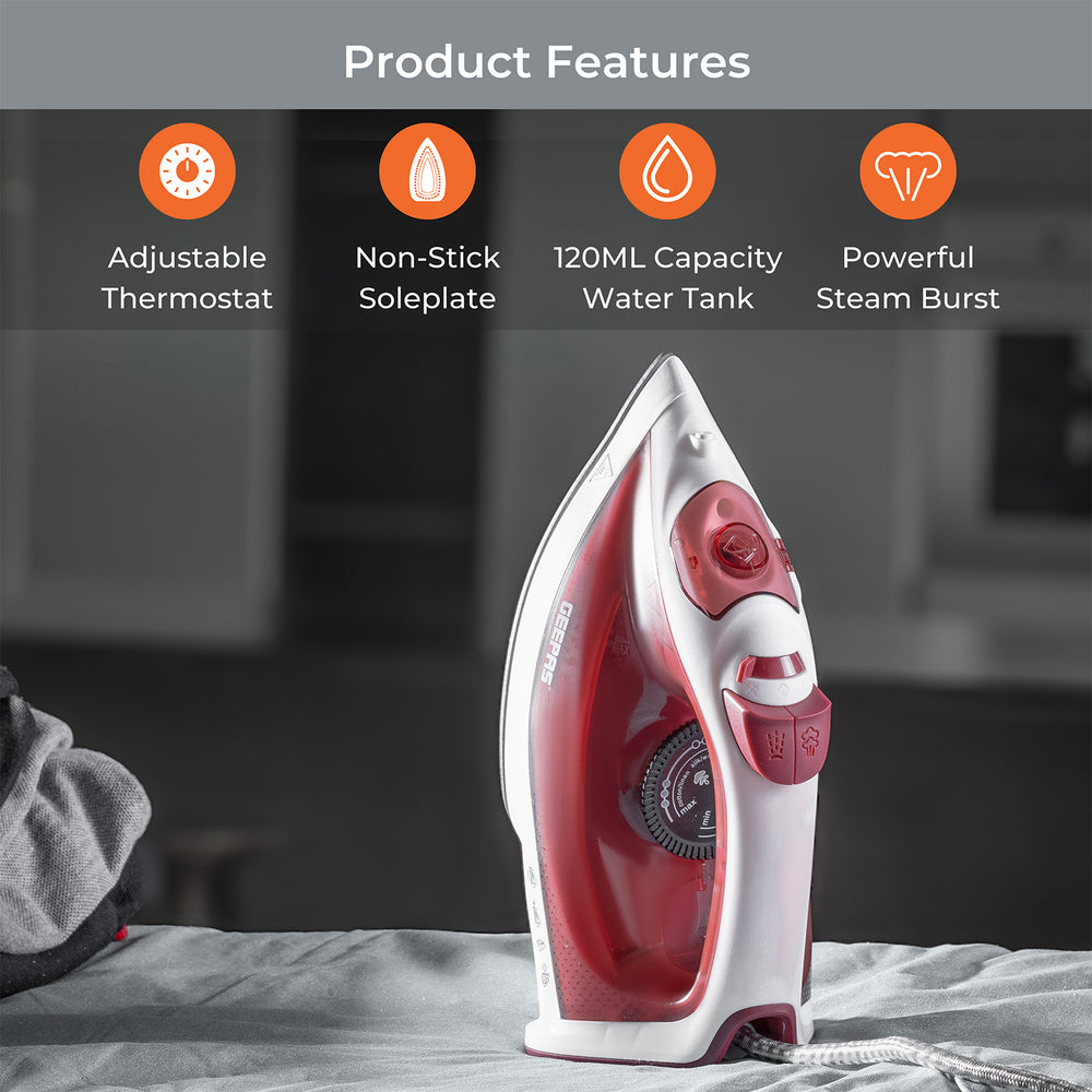 Clothes Steam Iron 1800W Red GSI7783UKRD