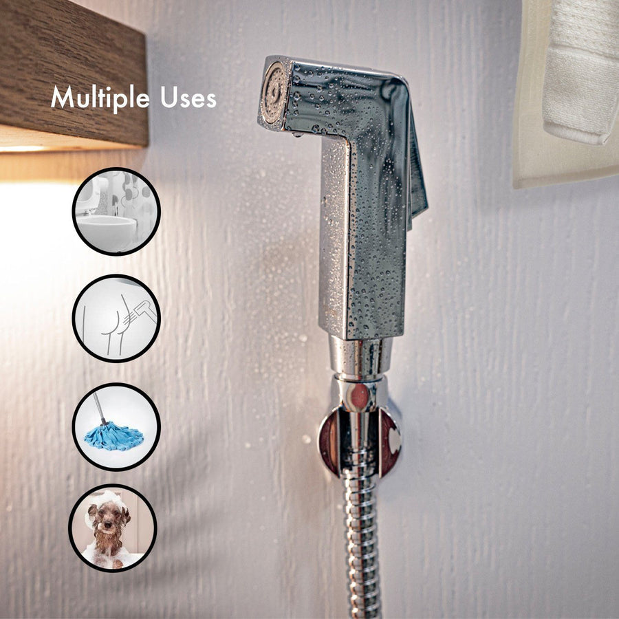 Handheld Bathroom Toilet Shattaf Bum Gun Bidet and Faucet Sprayer Set 1.2m GSW61052