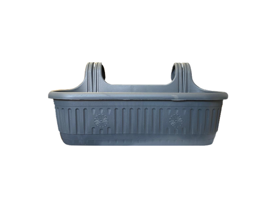 Plastic Hanging Garden Flower Pot Large 17 x 53 x 26cm Assorted Colours H0446
