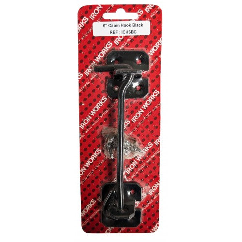Cabin Hook 6" Black 0934 / ICH6BC