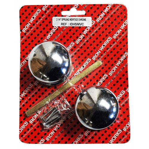 2 1/4" Vic Mortice Knob Chromed with Screws 0929