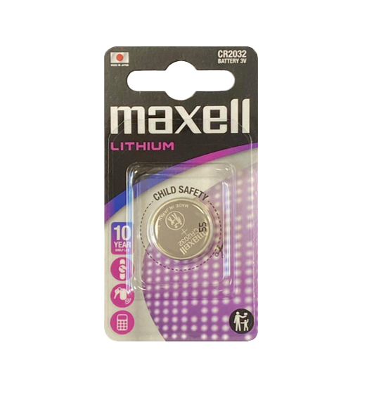 Maxell Lithium 3V Cell Coin Battery CR2032 MAXCR2032