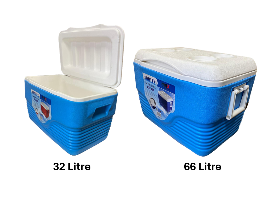 Chillex Ice Chest Cooler Box Set of 4 Assorted Colours MX5240