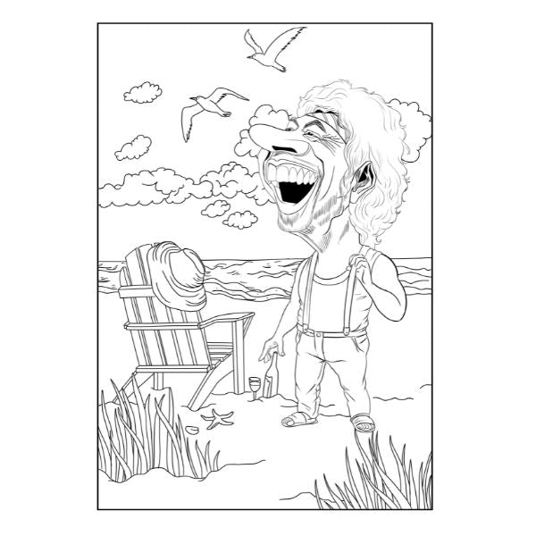 Advanced A4 Colouring Book Comical Character P2955