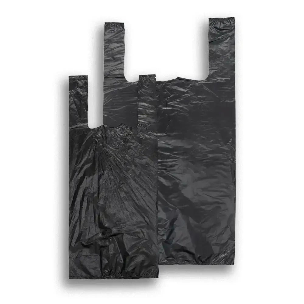 spruce Small Black Vest Carriers 80 Pcs 8 x 13 x 18 Approx SKU 17754