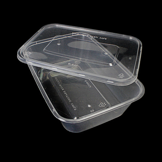 Plastic Food Takeaway Containers Oven and Microwave Safe 500ml 6 Pack 718338